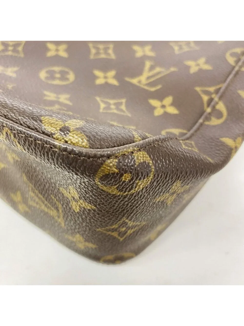 Louis Vuitton Shoulder Bag Monogram Looping MM Brown